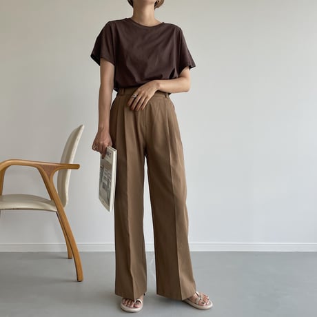 《予約販売》cotton wide pants/2colors_np0434