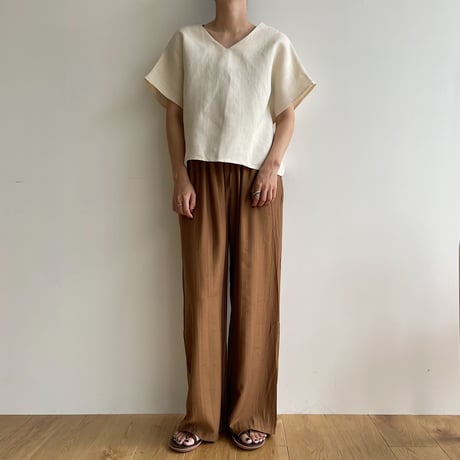 《予約販売》french minimal linen tops/2colors_nt1414