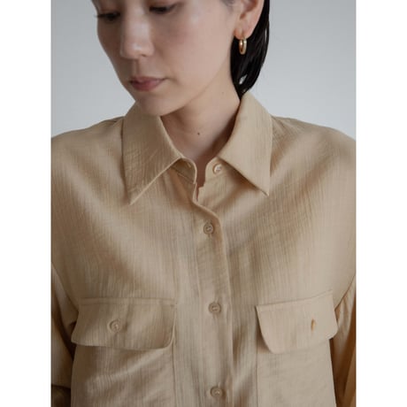 《予約販売》material sheer shirt/3colors_nb0276
