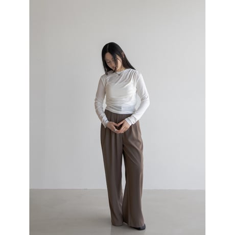 《予約販売》gather accent sheer tops/2colors_nt2047