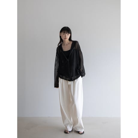 《予約販売》sheer over hoodie/2colors_no0389