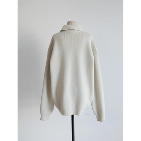 《予約販売》double zip over knit cardigan/2colors(unisex)_nt2481