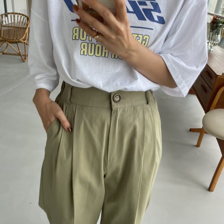 《予約販売》cotton wide pants/2colors_np0434