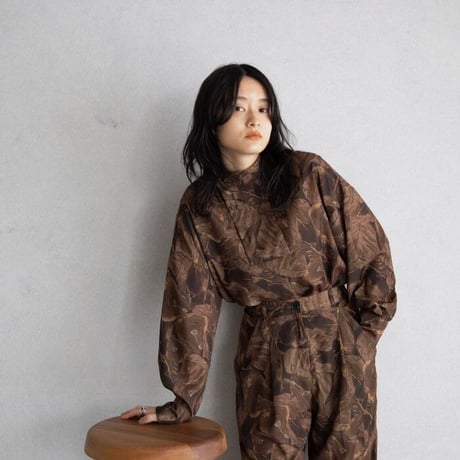 【nokcha original】marble blouse/2colors_nb0043