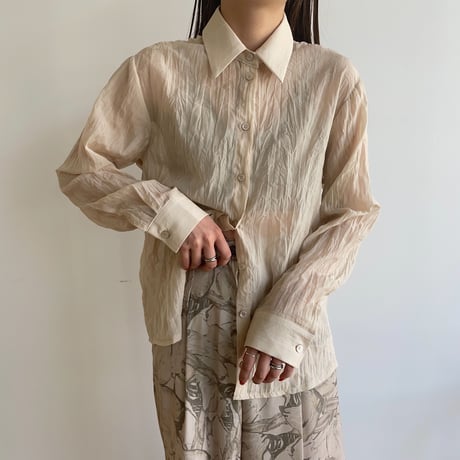 《予約販売》sheer rincl shirt/2colors_nb0054