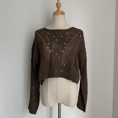 《予約販売》pattern minimal knit/2colors_nt0540