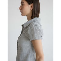 《予約販売》sheer minimal check shirt/2colors_nb0369