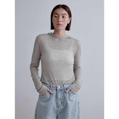 《予約販売》sheer hoodie tops/3colors_nt2509