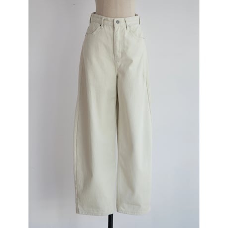 《予約販売》rich mannish oval pants/ ivory_np1073