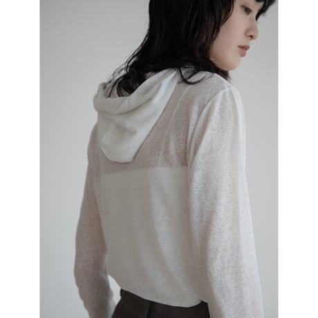 《予約販売》sheer hoodie tops/2colors_nt2256