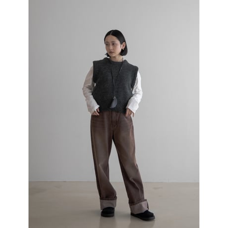 《予約販売》washing brown jeans_nj0108