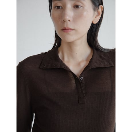《予約販売》sheer lib button fly tops/4colors_nt2394