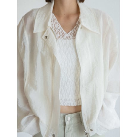 《予約販売》glossy sheer jacket/2colors_no0533