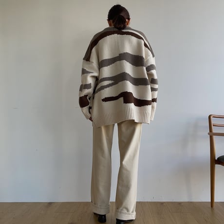 【nokcha original】ennui knit cardigan/ivory_nt1501