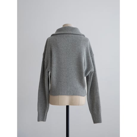 《予約販売》quality zip knit cardigan/2colors_no0398