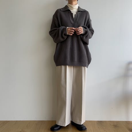 《予約販売》side buckle wide pants/3colors_np0738