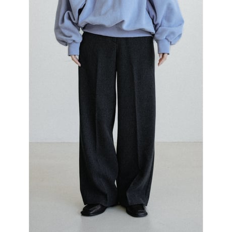 《予約販売》silhouette material pants/2colors_np1199