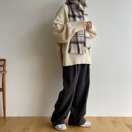 《予約販売》warm check muffler_na0477