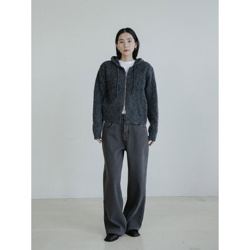 予約販売》2way zip knit parker/2colors_nt2451 | NOKCHA