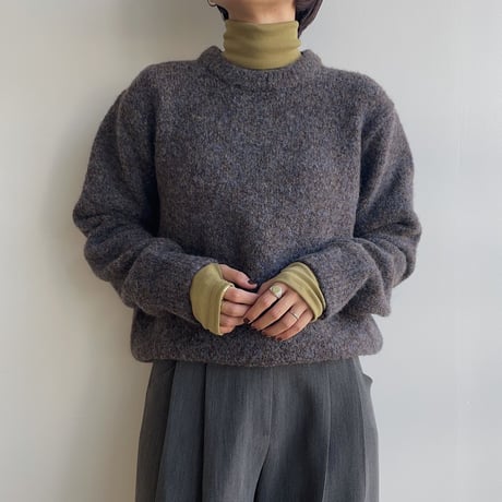 《予約販売》finger hole daily high neck tops/3colors_nt1863