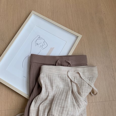 relax knit pants/2colors_np0044