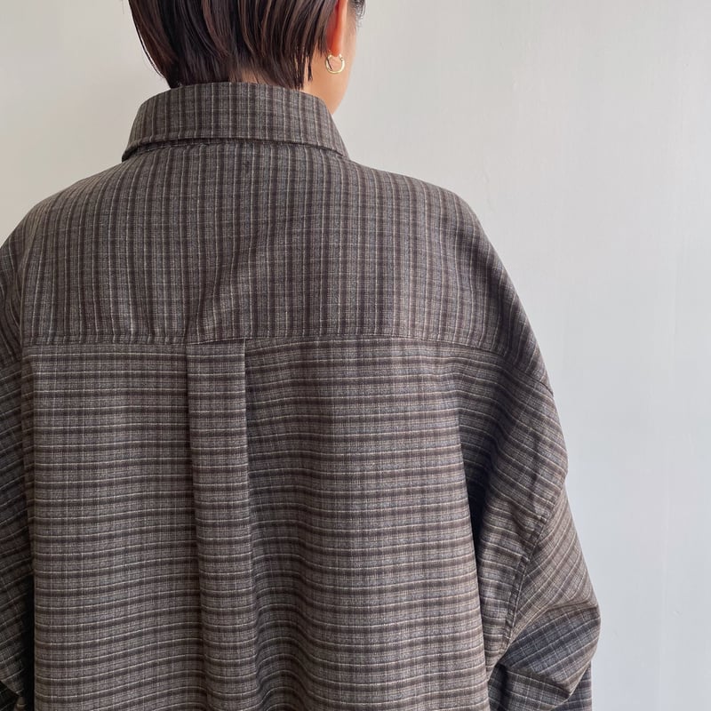 予約販売》check over mannish shirt/2colors(unisex)_