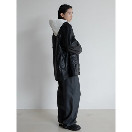 《予約販売》string leather like jacket_no0430