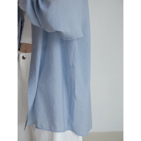 《予約販売》2way over sheer shirt/3colors(unisex)_nb0317