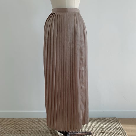 ✳︎予約販売✳︎shiny pleats skirt/2colors _ns0016