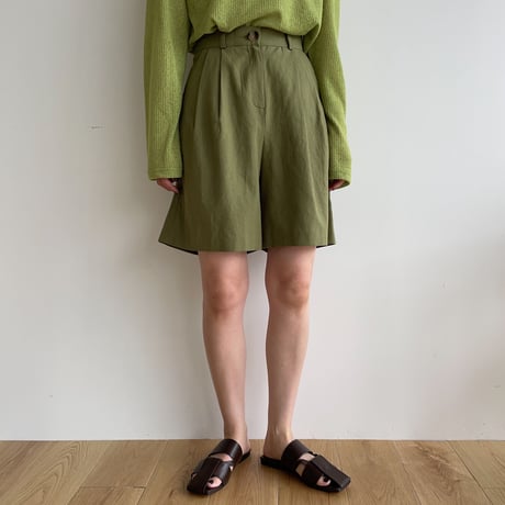 《予約販売》nuance linen half pants/2colors_np0574