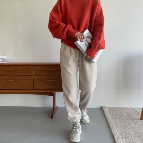 《予約販売》creamy jogger pants/2colors_np0498
