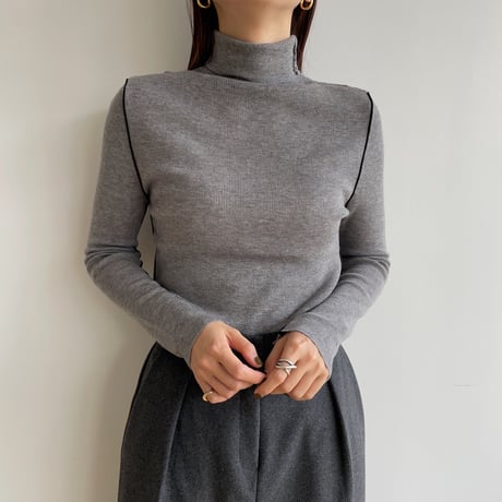 《予約販売》piping lib knit/2colors_nt1557