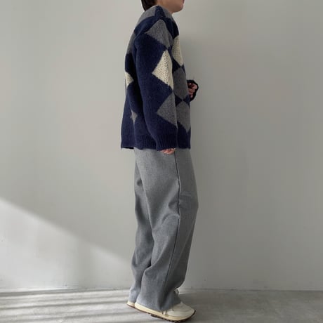 《予約販売》contrast over knit/2colors_nt1909