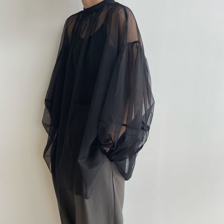 《予約販売》2set sheer blouse/2colors_nb0189
