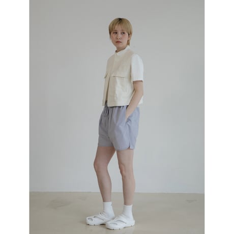 - AUTHENTIC series - material linen vest/ivory_an0041