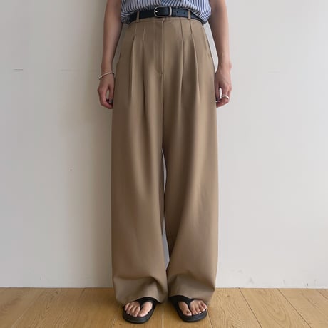 《予約販売》tuck accent pants/2colors_np0890