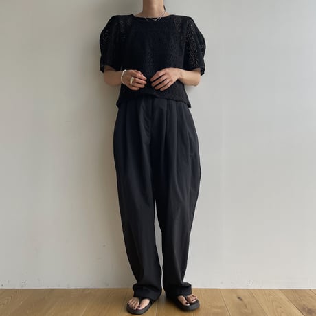《予約販売》washer tuck oval long pants/2colors_np0840
