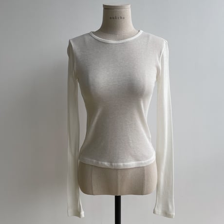 《予約販売》sheer basic tops/4colors_nt1837