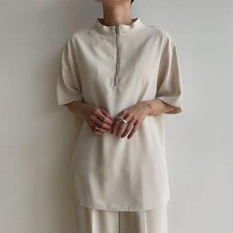 【nokcha original】zip blouse/2colors_nb0158