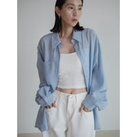《予約販売》2way over sheer shirt/3colors(unisex)_nb0317
