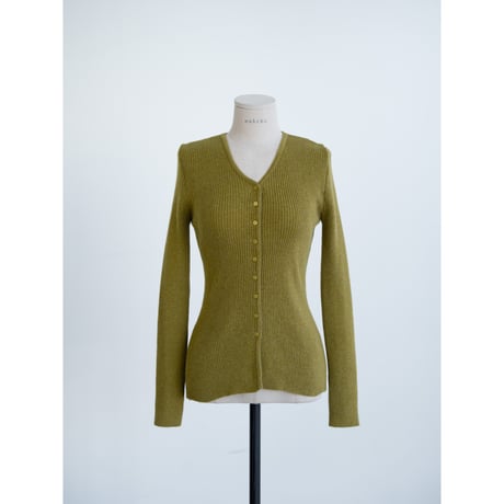 《予約販売》v neck lady lib knit cardigan/2colors_nt2471