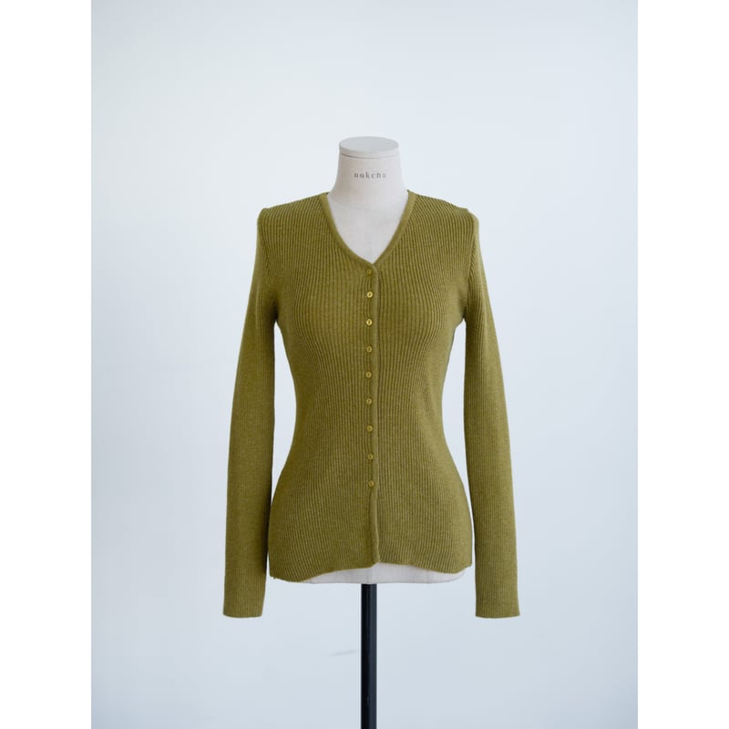 予約販売》v neck lady lib knit cardigan/2colors_nt2