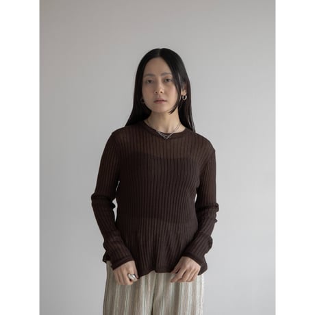 《予約販売》back accent linen knit tops/3colors_nt2050
