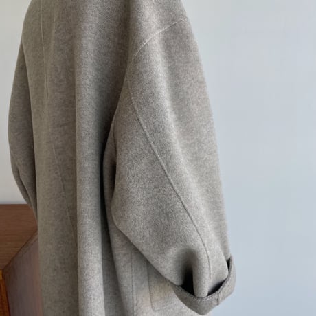 【nokcha original】HAND MADE herringbone over wool coat/gray_no0161