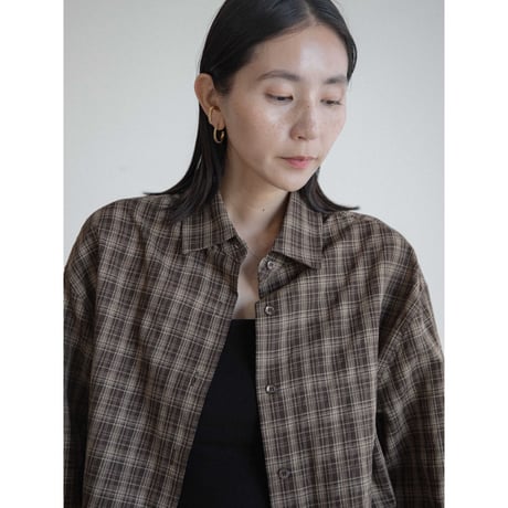 《予約販売》mannish check shirt/2colors_nb0329
