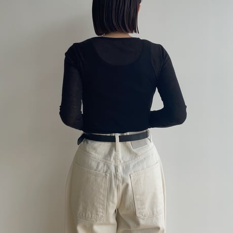 《予約販売》sheer basic tops/4colors_nt1837