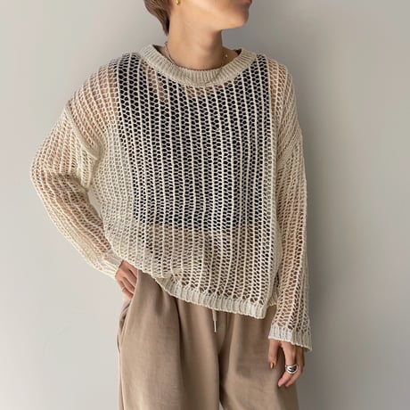 《予約販売》mesh loose knit/3colors_nt0921