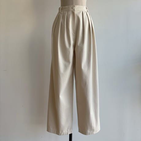 【nokcha original】tuck oval twill pants/ 2colors_np0924
