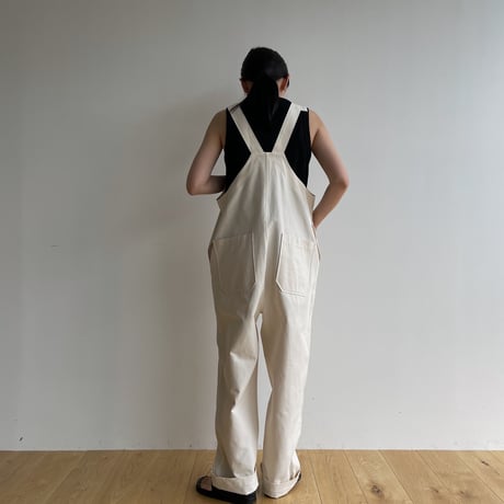【nokcha original】material over all/ivory_np0830