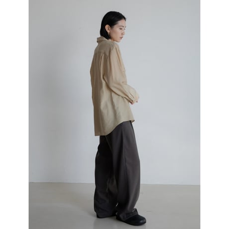 《予約販売》material sheer shirt/3colors_nb0276